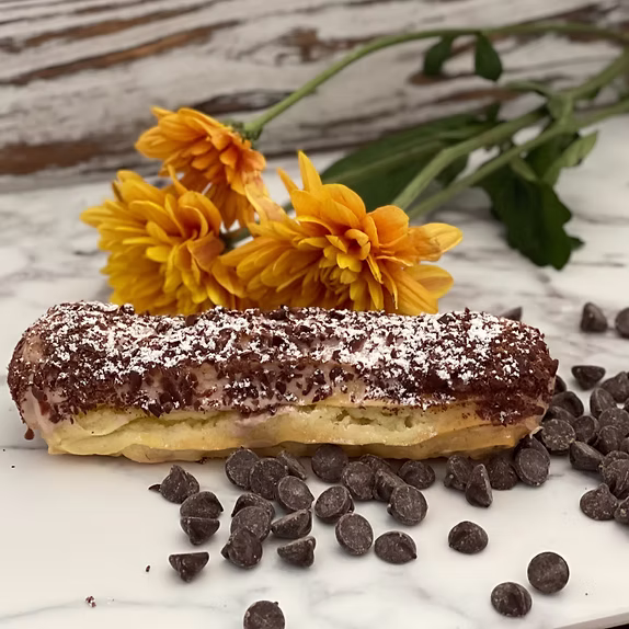 Eclairs French Cafe and Bakery All Chocolate Éclair
